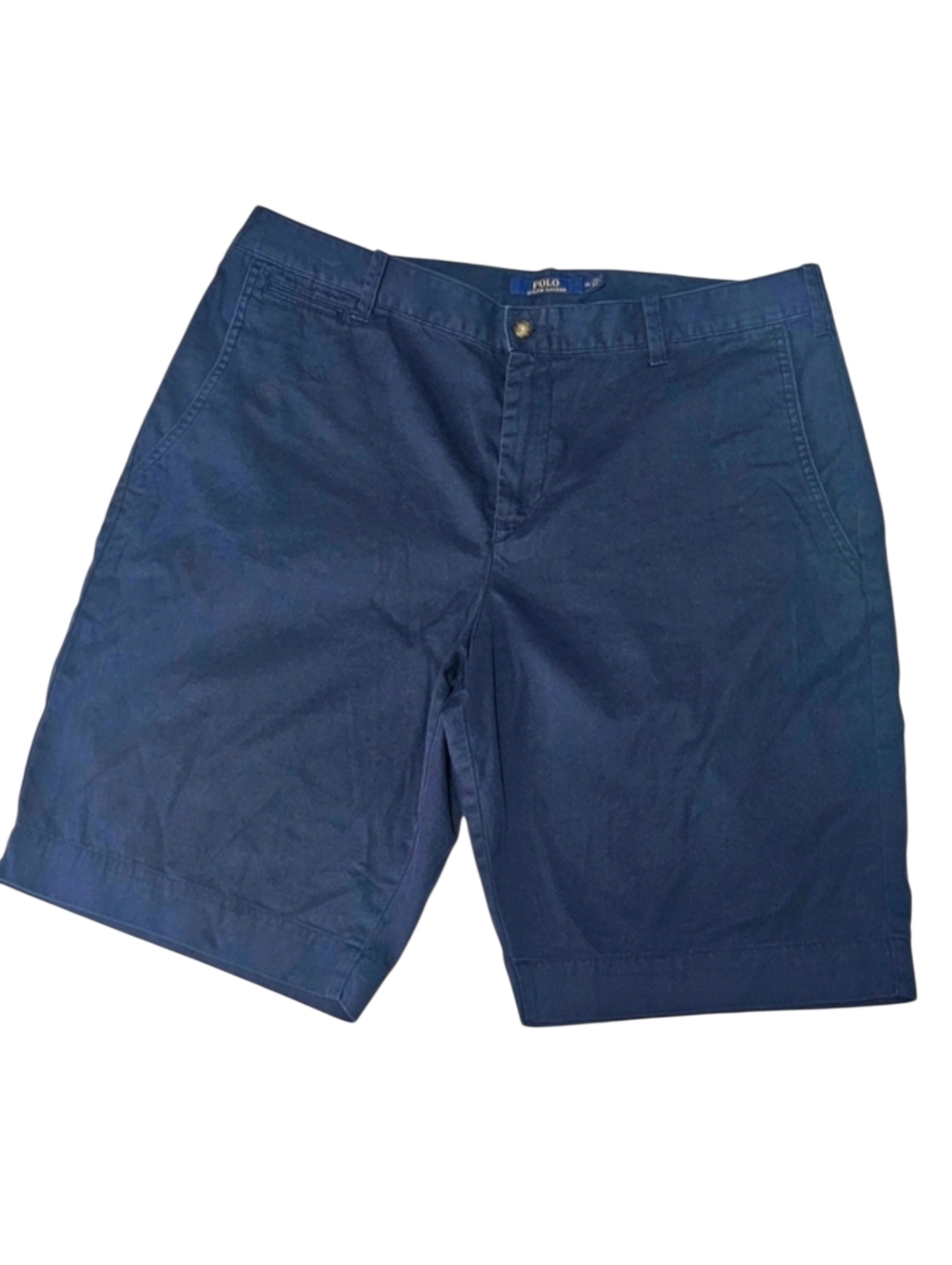 Polo Ralph Lauren Women's Chino Cotton Shorts Navy Preppy Sz 14